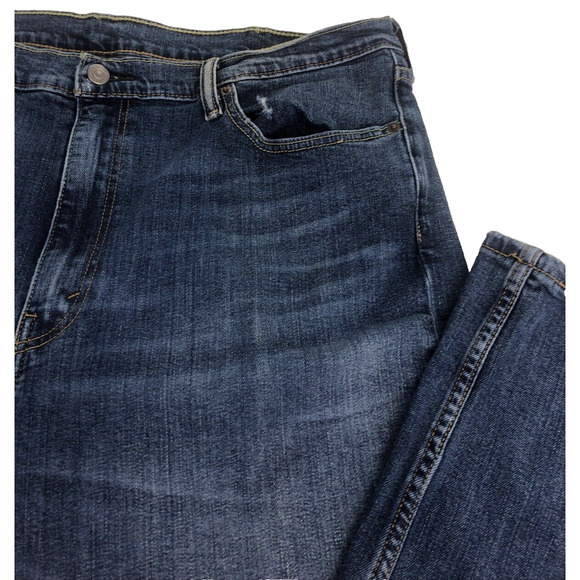 Levi's 514 Men's Jeans 40 x 32 Regular Fit Straight Leg Y2K Blue Denim Stonewash - Picture 7 of 13